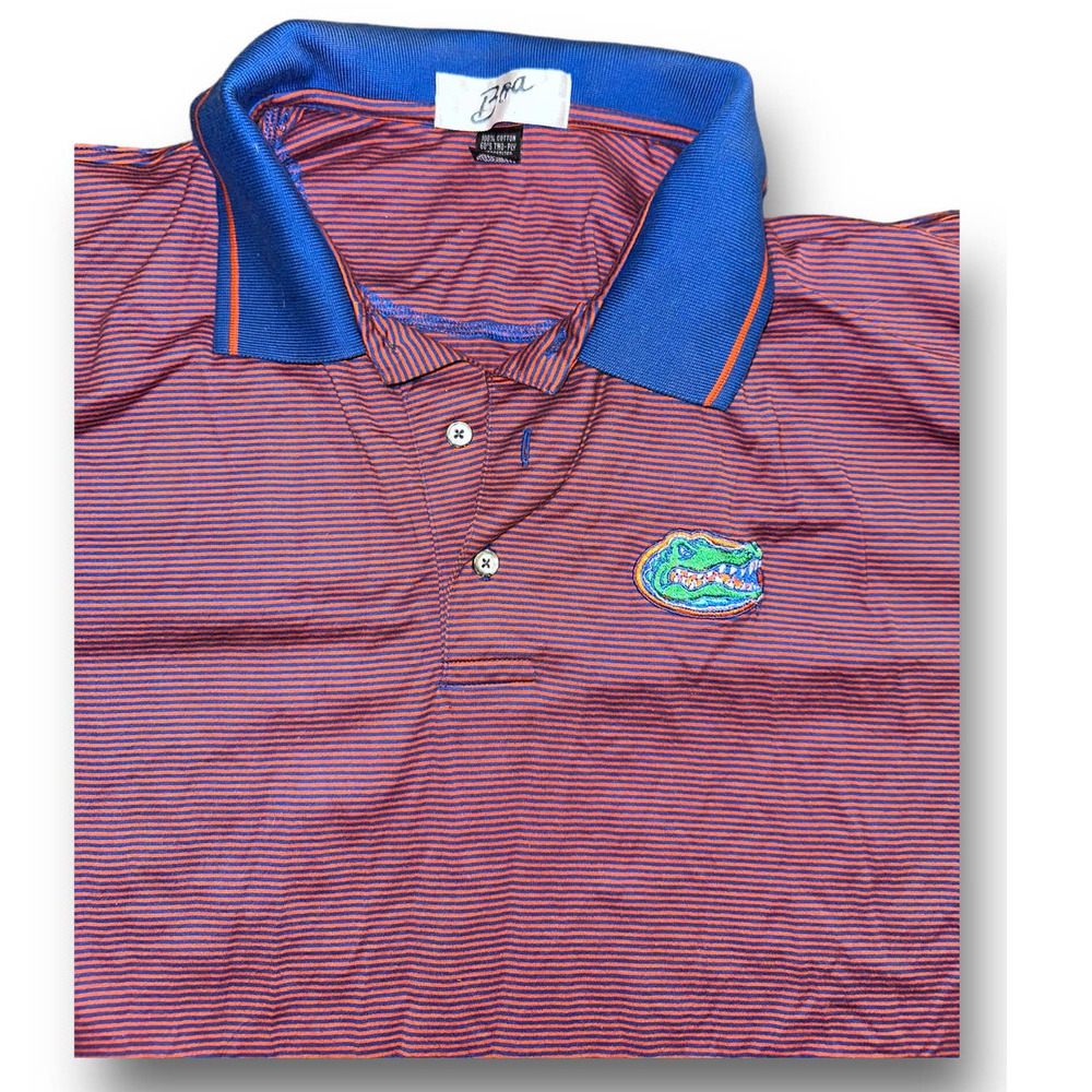1990s Vintage UF‎ Gators Polo Orange/Blue Size: XL